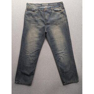 Ring of Fire Jeans Mens 44x32 Blue Relaxed Fit Stratford Denim Zip Fly Faded
